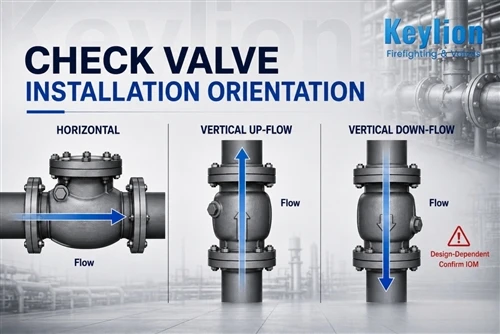 Can swing check valve be installed vertically